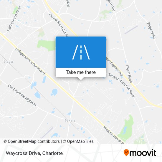 Waycross Drive map