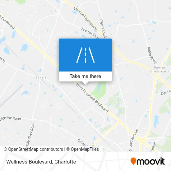 Wellness Boulevard map