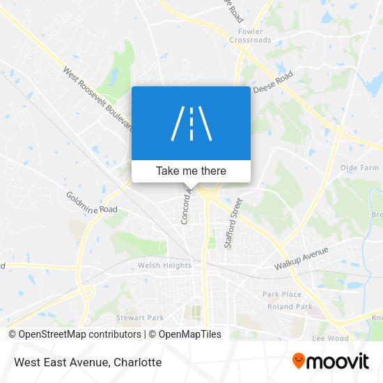 Mapa de West East Avenue