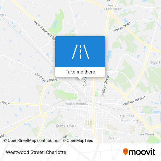 Mapa de Westwood Street