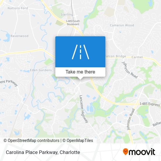 Carolina Place Parkway map