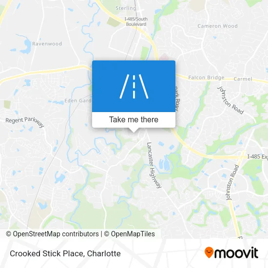 Crooked Stick Place map