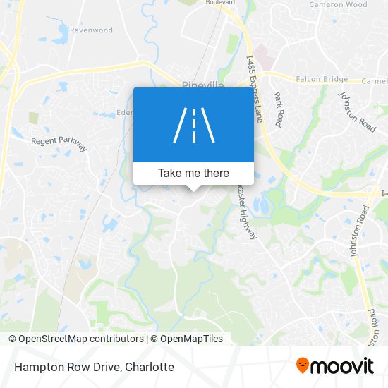 Mapa de Hampton Row Drive
