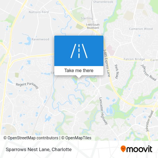 Mapa de Sparrows Nest Lane