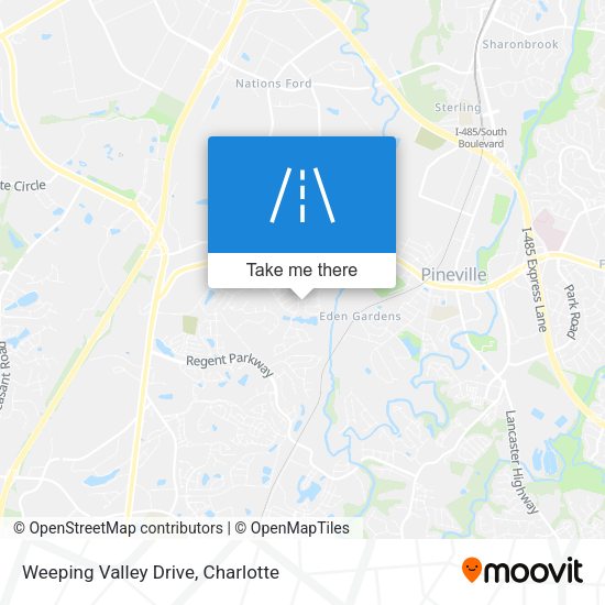 Weeping Valley Drive map