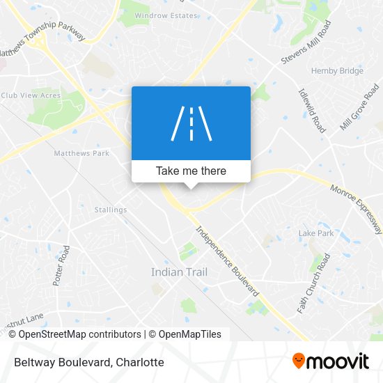Mapa de Beltway Boulevard
