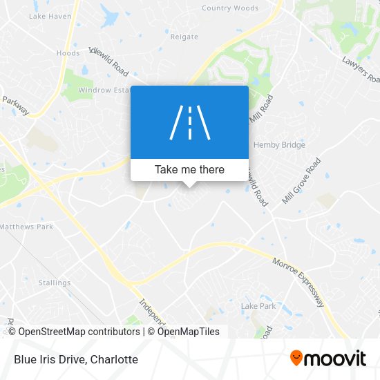 Mapa de Blue Iris Drive