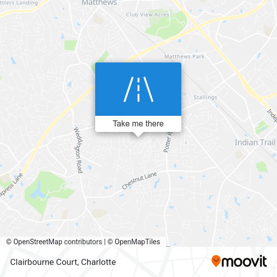 Mapa de Clairbourne Court