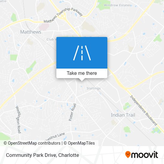 Community Park Drive map
