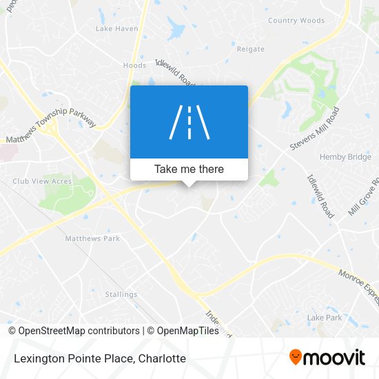 Lexington Pointe Place map