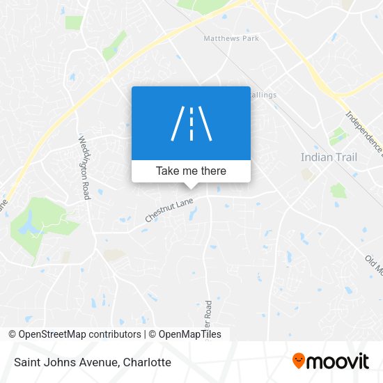 Mapa de Saint Johns Avenue
