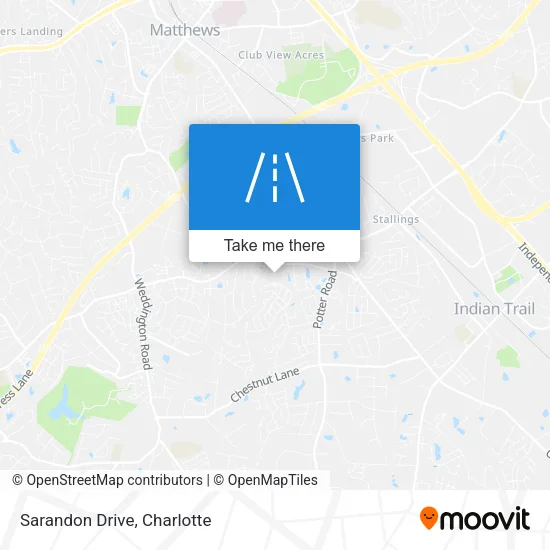 Sarandon Drive map