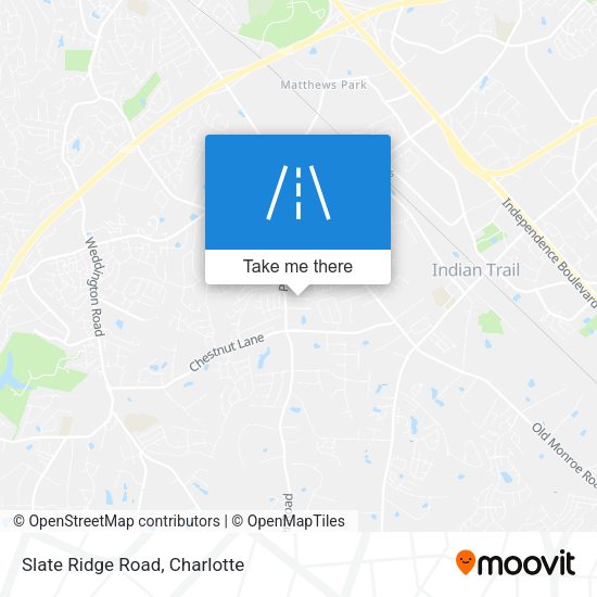 Slate Ridge Road map
