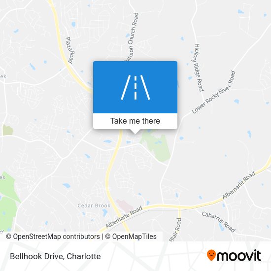 Mapa de Bellhook Drive