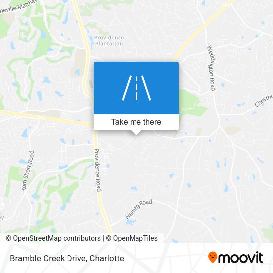 Bramble Creek Drive map