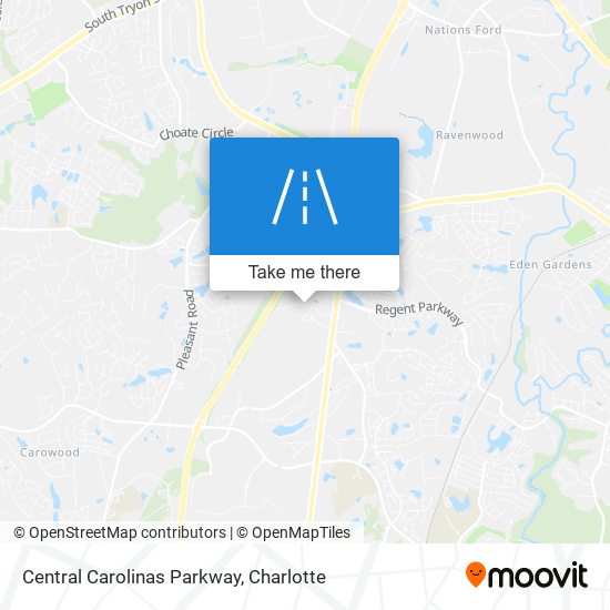 Mapa de Central Carolinas Parkway