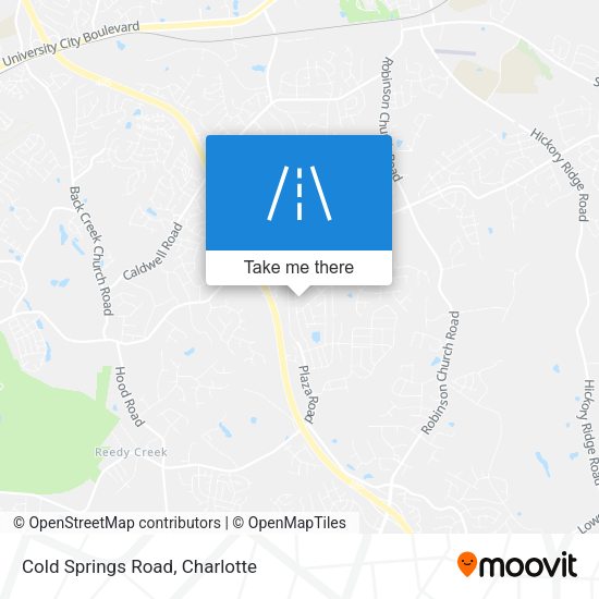 Cold Springs Road map