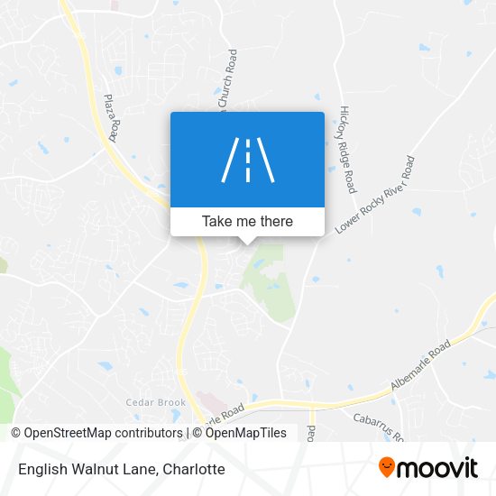 English Walnut Lane map