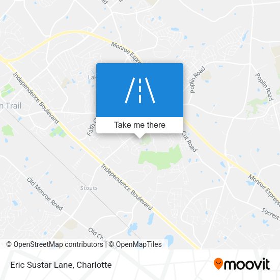 Mapa de Eric Sustar Lane