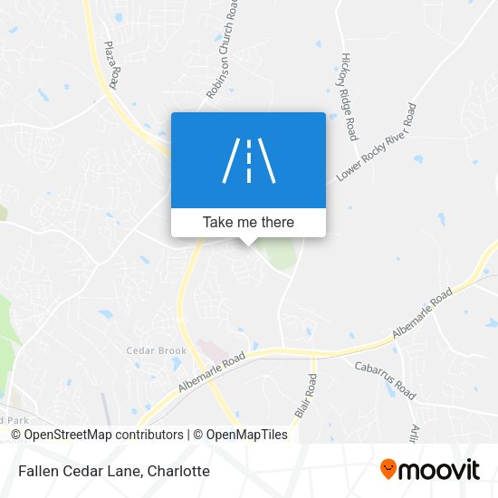 Mapa de Fallen Cedar Lane