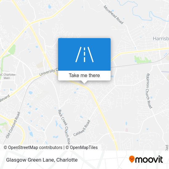 Glasgow Green Lane map
