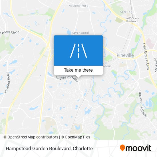 Hampstead Garden Boulevard map