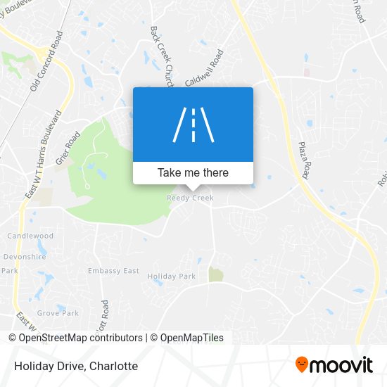 Mapa de Holiday Drive