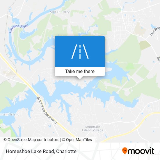 Horseshoe Lake Road map