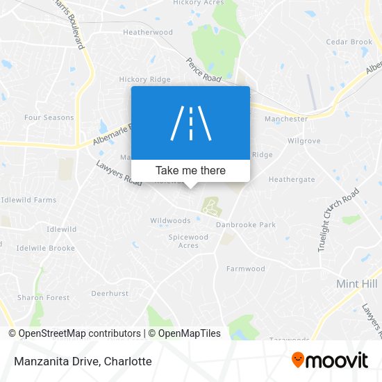 Mapa de Manzanita Drive