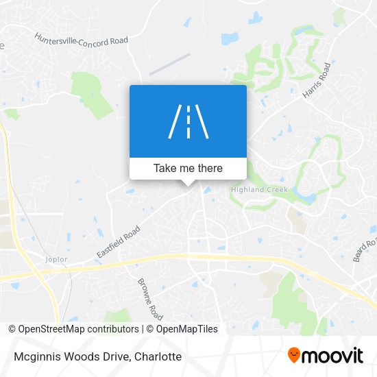 Mcginnis Woods Drive map