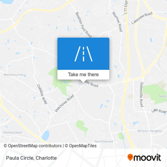 Mapa de Paula Circle