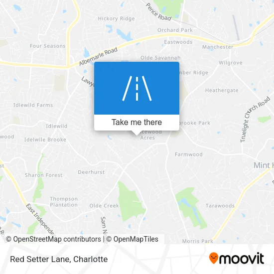 Red Setter Lane map