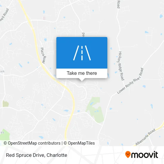 Red Spruce Drive map