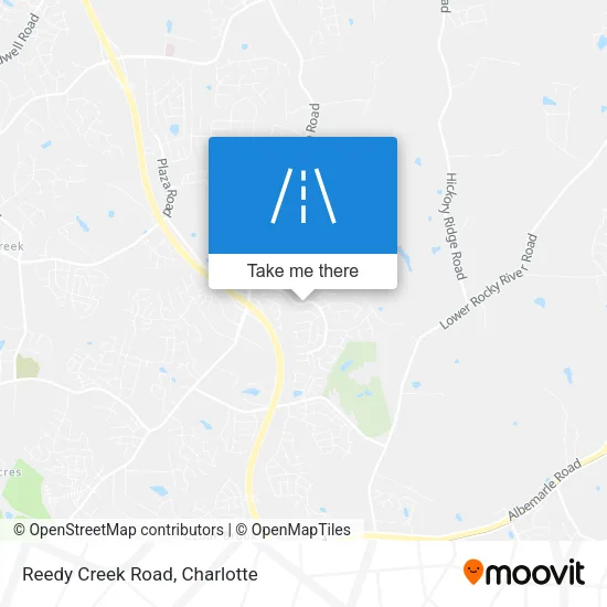 Reedy Creek Road map
