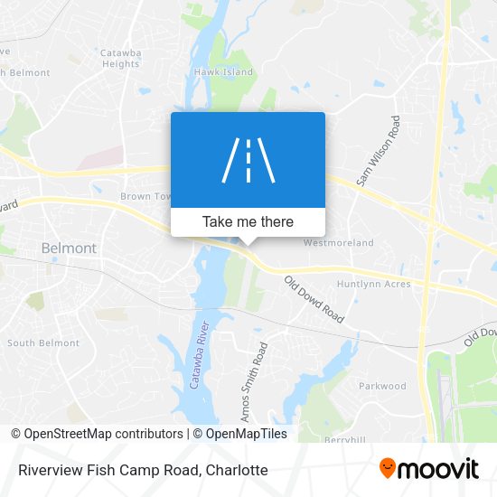 Riverview Fish Camp Road map
