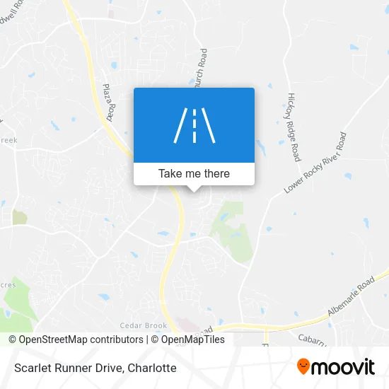 Scarlet Runner Drive map