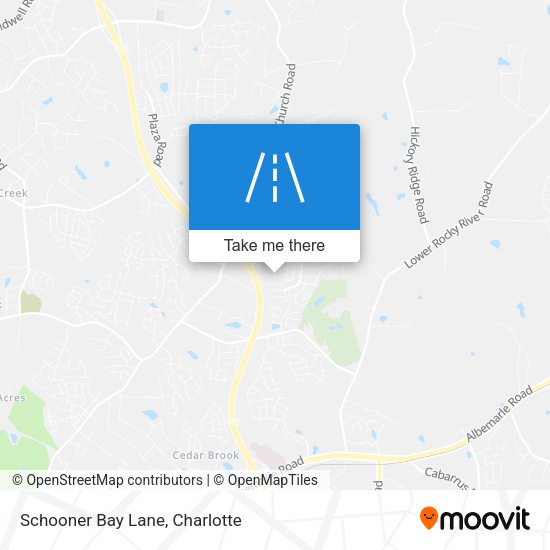 Schooner Bay Lane map