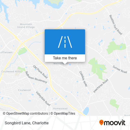 Mapa de Songbird Lane