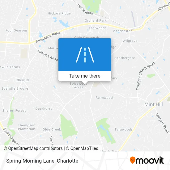 Spring Morning Lane map