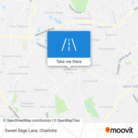 Mapa de Sweet Sage Lane
