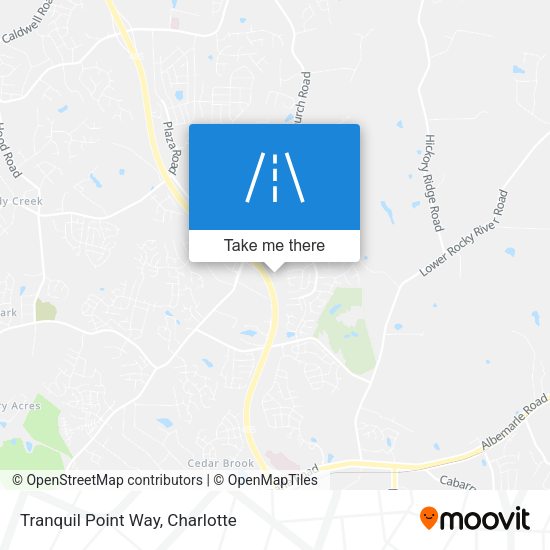 Tranquil Point Way map