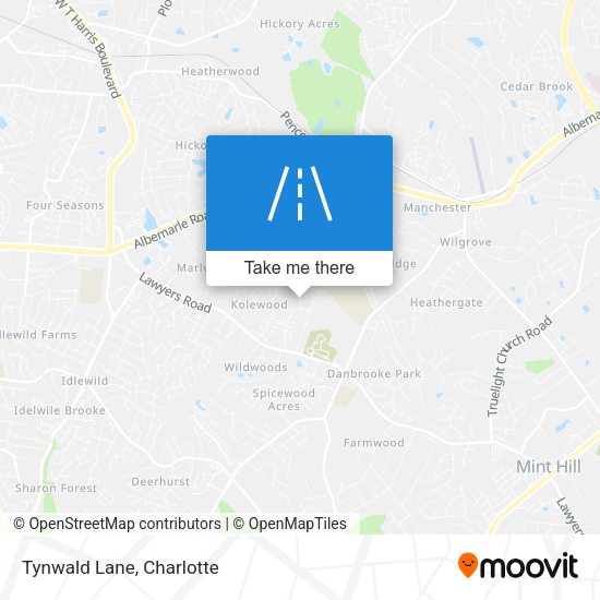 Mapa de Tynwald Lane