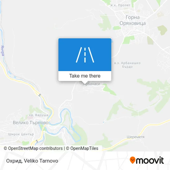 Карта Охрид