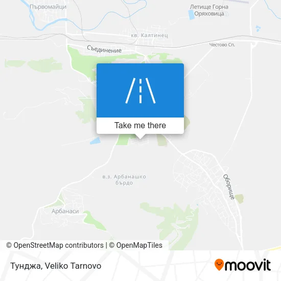 Карта Тунджа