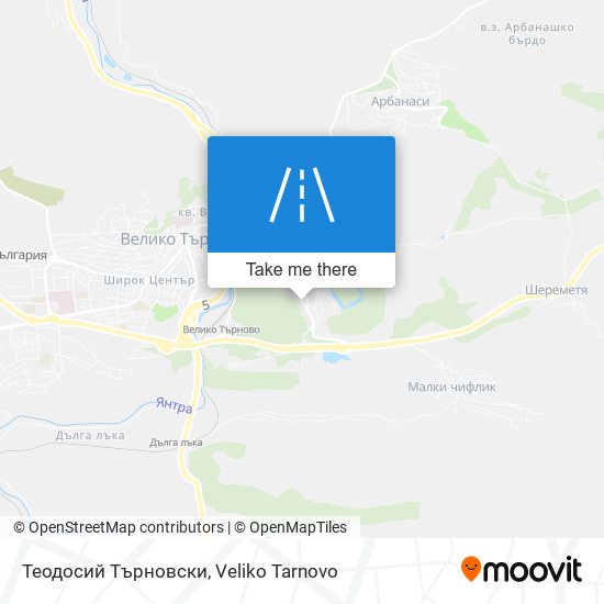 Теодосий Търновски map