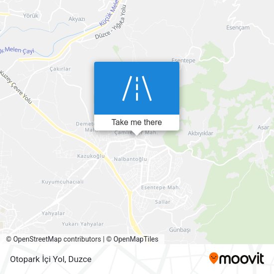 Otopark İçi Yol map