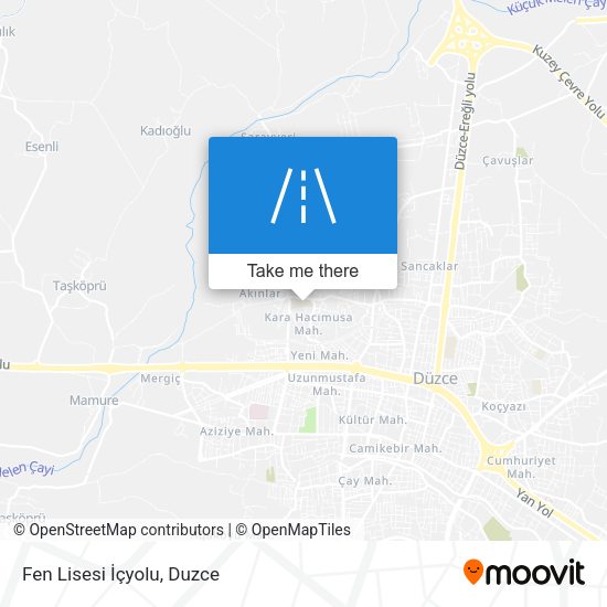 Fen Lisesi İçyolu map