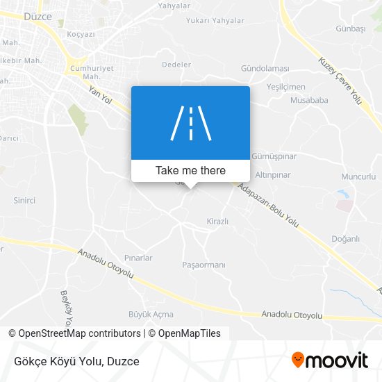 Gökçe Köyü Yolu map