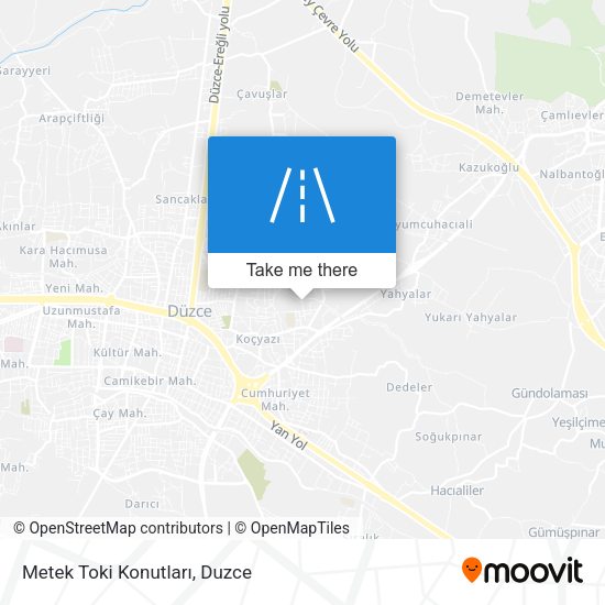 Metek Toki Konutları map