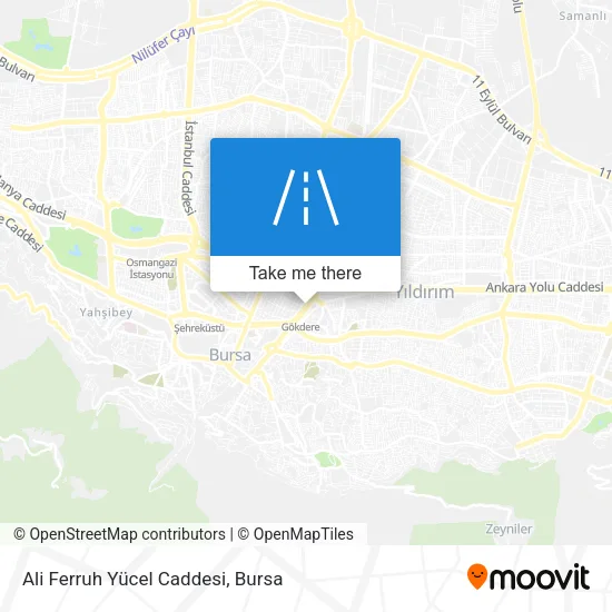 Ali Ferruh Yücel Caddesi map